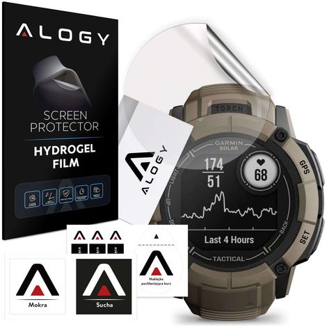 Pellicola protettiva in idrogel Alogy per smartwatch tattico Garmin Instinct 2X (1/5)