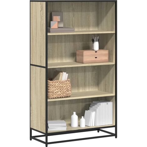Bücherregal Sonoma-Eiche 80,5x35x139 cm Holzwerkstoff (1/5)