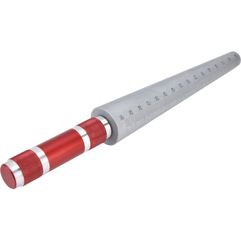 Jauge d'ouverture conique, réglet tactile en acier inoxydable, outil de mesure de diamètre intérieur 15-30mm (1/5)