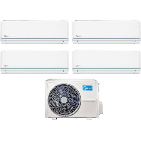 Midea Quadri Split Inverter Klimageräte Serie EVOLUTION 9+9+12+12 mit M40B-36HFN8 R-32 Wi-Fi Optional 9000+9000+12000