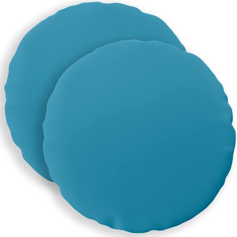 Cojín 2 uds. HEERLEN Azul Claro Ø 30 cm Poliéster vidaXL (1/5)