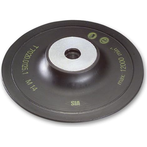 Sia Stützteller 125mm M14 hart für Fiberscheiben