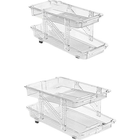 Automatischer, zweistöckiger Getränkedosenspender auf Rollen für Kühlschränke, stapelbar. (1/5)