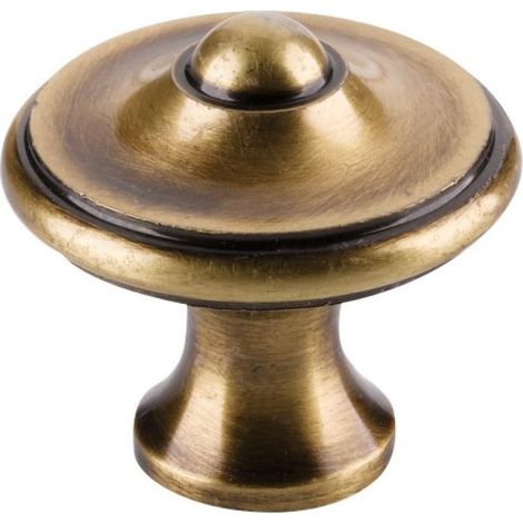 Bouton rond rustique Ø 25 mm acier finition fer poli - BRONZES DE FRANCE (1/2)