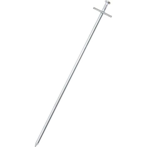 Piquets de tente 24 pcs 29,5 cm Ø6 mm acier galvanisé (1/5)