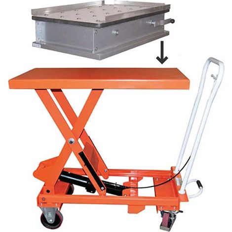 Mechanischer Hubtisch mit kugelgelagerter Tischplatte - BS50PBFX