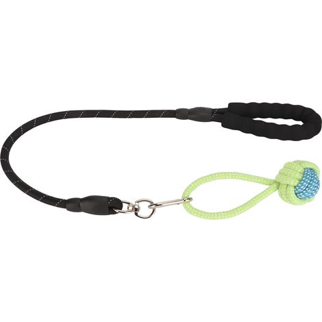 Hunde-Bungee-Schlepper, interaktiv, langlebig, Zähneknirschen, saubere Baumwolle, Kauspielzeug für Haustiere, Seil für Hunde, Welpen, Haustiere, Schwarz (1/5)