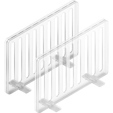 Séparateurs d'étagère verticaux, séparateur pour étagère Étagère Verticale pour l'organisation et Le Rangement, adhésif Double Face pour Chambre à Coucher, Cuisine (1/5)