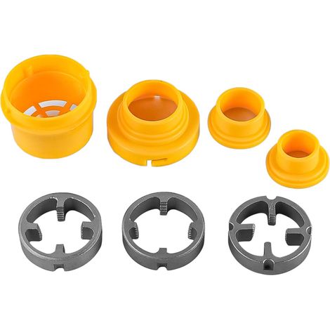 Outil de Filetage en PVC pour perceuse électrique, Ensemble de Matrices de taraudage pour tuyaux en Plastique, kit de Filetage Tuyau avec 3 Matrices, Outil de plomberie pour Filetage de Tuyau (1/5)