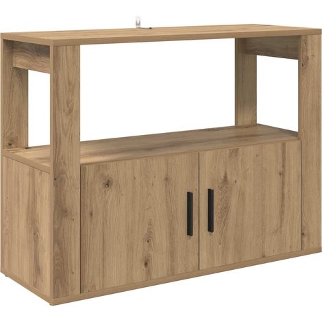 Vitrina Roble artisan 80 x 30 x 60 cm Madera contrachapada vidaXL