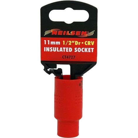 Neilsen 11mm Single Injection Insulated VDE Metric Standard 1/2" Drive Socket