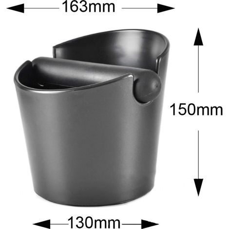 ABS-Kaffeesatzbehälter, Kaffeesatzsammelbehälter für den privaten und gewerblichen Gebrauch, 16,3 x 15 x 13 cm (1/5)