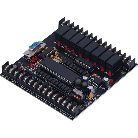 Carte de contrôle industrielle PLC, microprocesseur monopuce 20MR, module contrôleur 24 V CC (1/5)