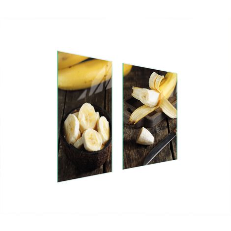 Plaque de protection en verre 75x52 banane (1/5)