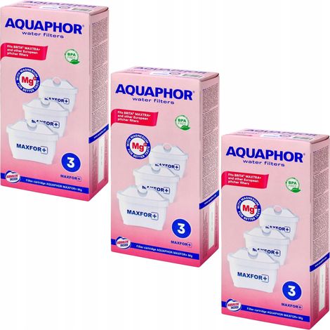 Cartuchos de filtro Aquaphor Maxfor+ Mg, 9 unidades. (1/5)