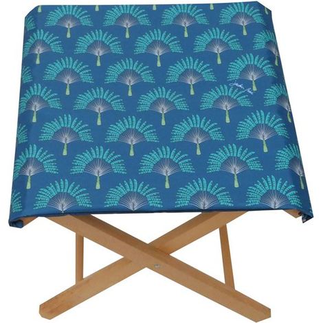 Klapphocker Eichenholz Jakarta Marine 43x43x42cm - Delumi