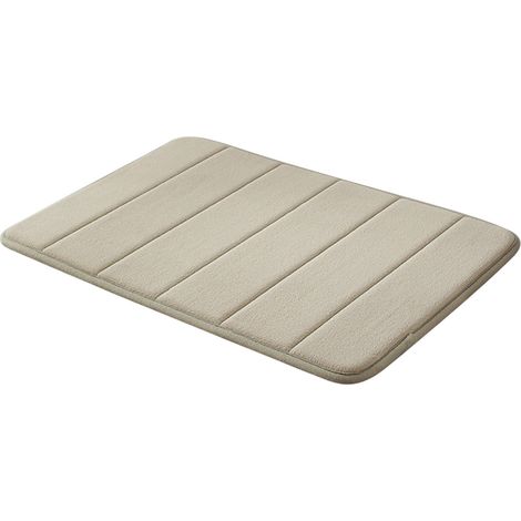 Tapis De Bain - Mousse À Mémoire De Forme - Absorption D Eau Rapide - Antidérapant - Pour Salle De Bains Chambre Et Dressing - 1 Pièce