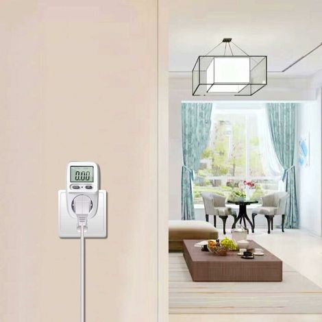 Wattmeter, Netzstromzähler, Energieverbrauchsmesser, Leistungsregler mit LCD-Anzeige, maximale Leistung 3680 W (1/5)