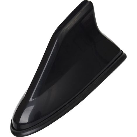 Antenne aileron de requin pour toit de voiture, finition piano, accessoire extérieur pour automobile, noir (1/5)