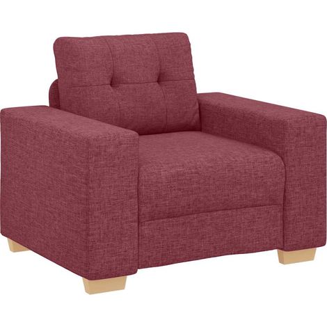 Maison Exclusive - Poltrona Rosso Vino 100x78x80 cm in Tessuto