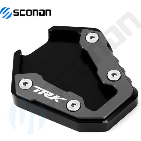 (TRK Titanium) Compatible avec Benelli TRK702X TRK702 TRK 702X 702 Accessoires moto Plaque de support latérale pour pied Extension de béquille Coussinet de béquille 2022 2023 maxpower (1/4)