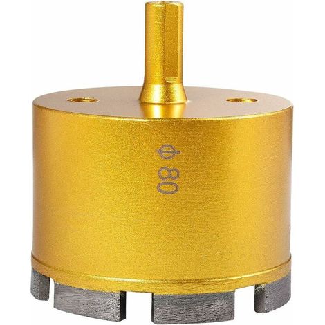 80mm Diamant Diamant Scie Trépan, Foret À Creuser Creux De Marbre De Céramique, Porcelaine D'ardoise, Pour Céramique, Porcelaine, Tuile, Marbre, Granit (Diamètre De 80mm) (1/5)