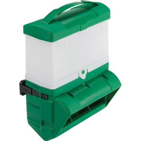 Chick'A – Mangeoire Clever 10kg – Capacité 10 kg – Fixation murale – Protection intempéries – Lutte contre nuisibles – Entretien extérieur