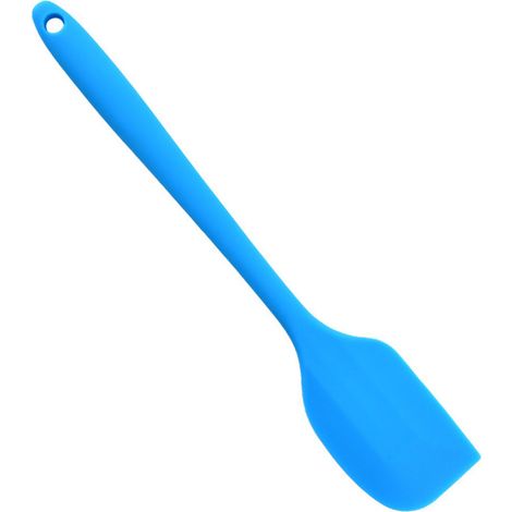 Spatule alimentaire en silicone, résistante aux hautes températures, antiadhésive, ustensiles de cuisine, articles de cuisson et de pâtisserie, bleue (1/5)