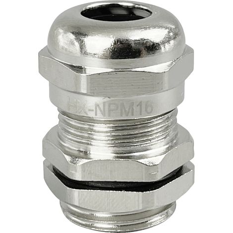 TRU COMPONENTS TC-10302824 Kabelverschraubung M16 Messing (vernickelt) Metall 1 St. (1/2)