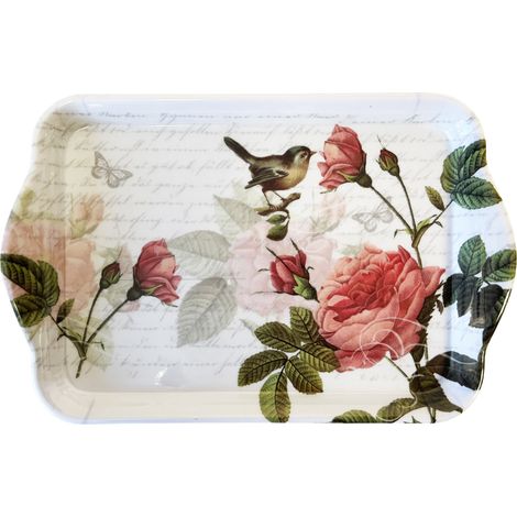 Mini plateau vide poche rectangulaire Roses (1/2)