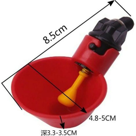 10 Pièces Abreuvoir automatique, Plastique, Système anti-gaspillage, Pour poule et poulet, Usage poulailler (1/3)