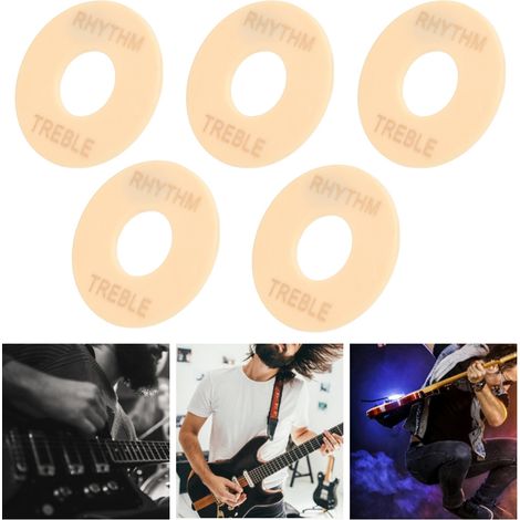 5 Pièces Rondelles Dorées pour Commutateur Guitare Électrique, Accessoires de Réparation 44mm pour Instrument de Musique (1/5)