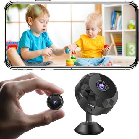 Mini-WLAN-2K-Kamera – Kabellos – Für drinnen und draußen, Haustiere und Babys (1/5)