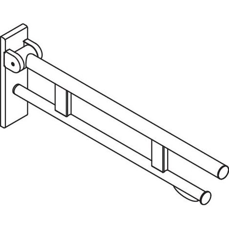 Stützklappgriff Duo (B), PRH L=700 mm, Schliff (1/3)