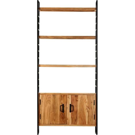 Maison Exclusive - Libreria a 4 Livelli 80x30x180 cm in Legno Massello di Acacia (1/5)