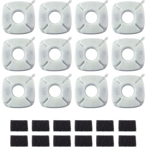 Filtres pour distributeur d'eau - Filtre à eau standard compatible avec le distributeur d'eau VEKEN de 2,8 litres (95 oz), lot de 12 (1/4)