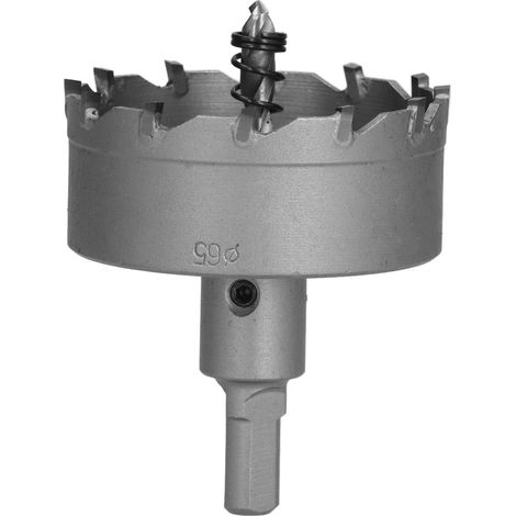 Fraises à trou carbure TCT pour métaux durs, ouvre-trous 65mm pour acier inoxydable (1/5)