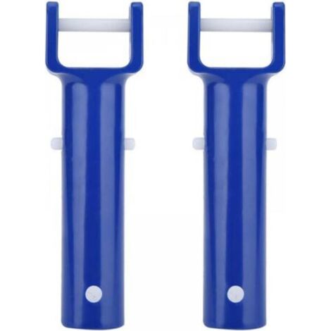 2 Stück V-Clip – Blauer Schwimmbecken-V-Form-Clip, Poolreinigungs-Werkzeug, Poolzubehör