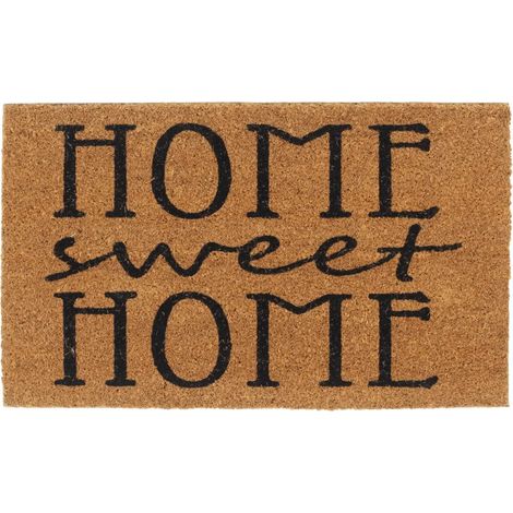 Tapis de porte touffeté naturel intérieur extérieur 45 x 75 cm confort antidérapant décoration en fibre de coco naturel (1/5)