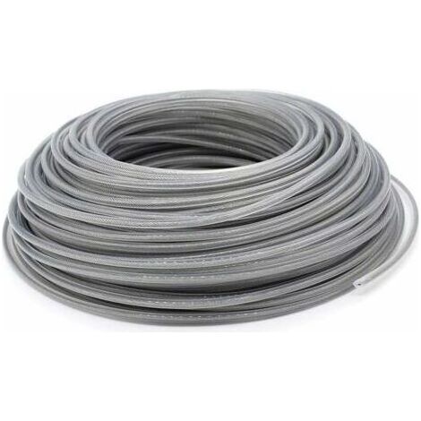 Fil Coupe Bordure Universel, Ligne de Trimmer en Acier 3.0 mm, Fil d'acier Débroussailleuse Robuste pour Bosse Tondeuse À Gazon de Jardinage (1/4)