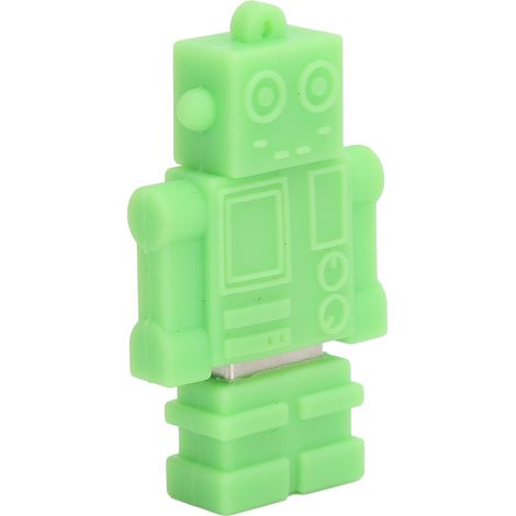 Clé USB en forme de robot vert, format 64 Go, haute vitesse, pour une capacité de stockage importante. (1/5)