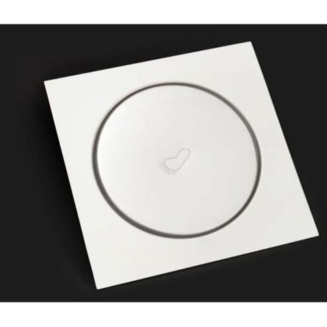Drain de sol rond Pop-Up en acier inoxydable 10x10cm, salle de bains, douche, grilles de déchets, passoire de toilette, balcon (1/4)