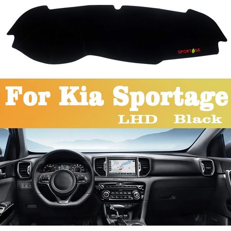 (Côté noir, conduite à gauche) Convient pour Kia Sportage 2016-2020. Protection de tableau de bord, tapis et accessoires. (1/5)