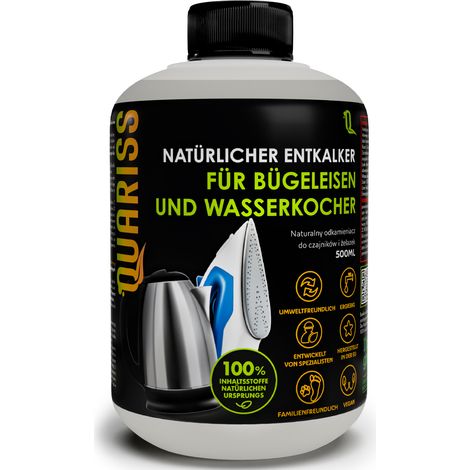 Descalcificador líquido natural potente para hervidores, planchas y estaciones de vapor. (1/5)