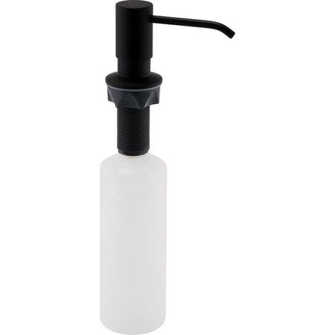 Sapho - Distributeur de savon encastré, noir mat SP023B (1/2)