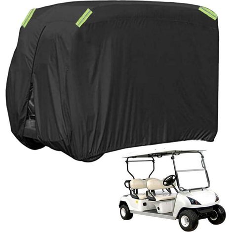 Golfwagen Abdeckung 4 Sitze, wetterfest, UV-Schutz, 210D Polyester, reflektierend (1/5)
