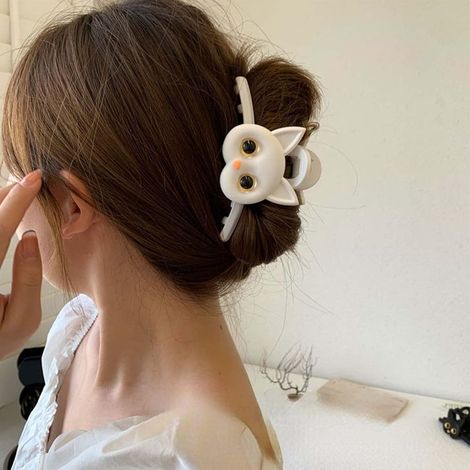 Fermaglio per capelli grande per donne e ragazze, modello simpatico gatto, novità, forcine per capelli, accessori per capelli spessi e sottili (1/5)