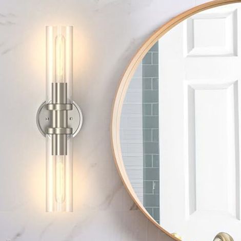 Éclairage Miroir Salle de Bain - Lampe Murale LED Contemporaine - Tube en Verre Dimmable - Pour Couloir/Chambre (1/5)