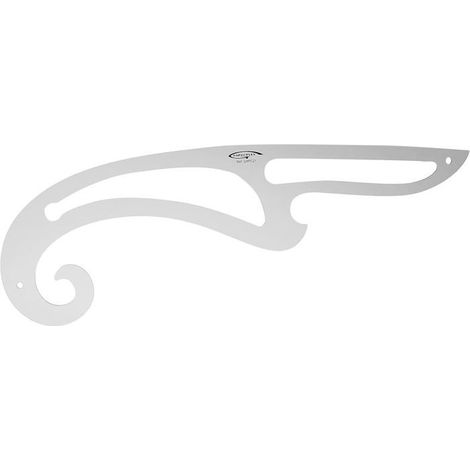 Ecleanfy - Courbe en Altuglas 41,5 cm - Pour Dessin Technique, Architecture et Couture - Gabarit Traçage Transparent - Matériel de Précision (1/2)