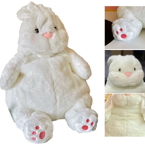Peluche lapin pour filles, motif dessin animé, douce et confortable, coutures fines, idéale pour la Saint-Valentin, 60 cm / 23,6 pouces (1/5)